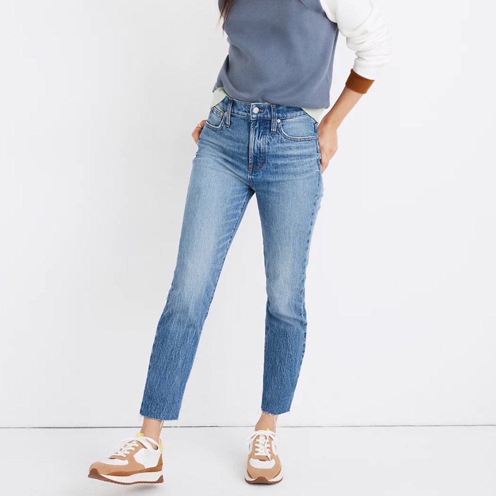 Madewell The Perfect Vintage Jean in Enmore Wash: Raw-Hem Edition